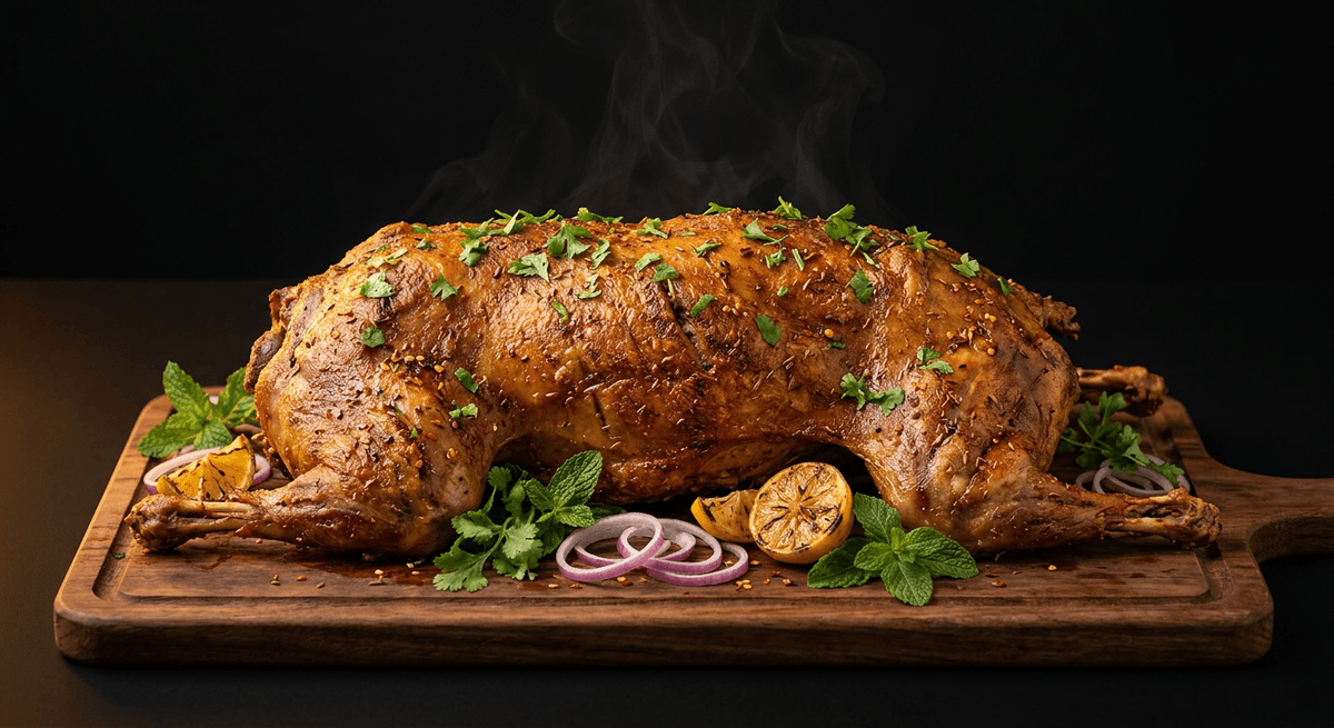 Full goat roast