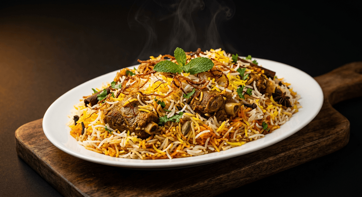 Goat biryani